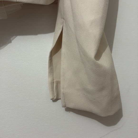 Zara Cropped Floral Tulle Cream Top NWT - Picture 12 of 12